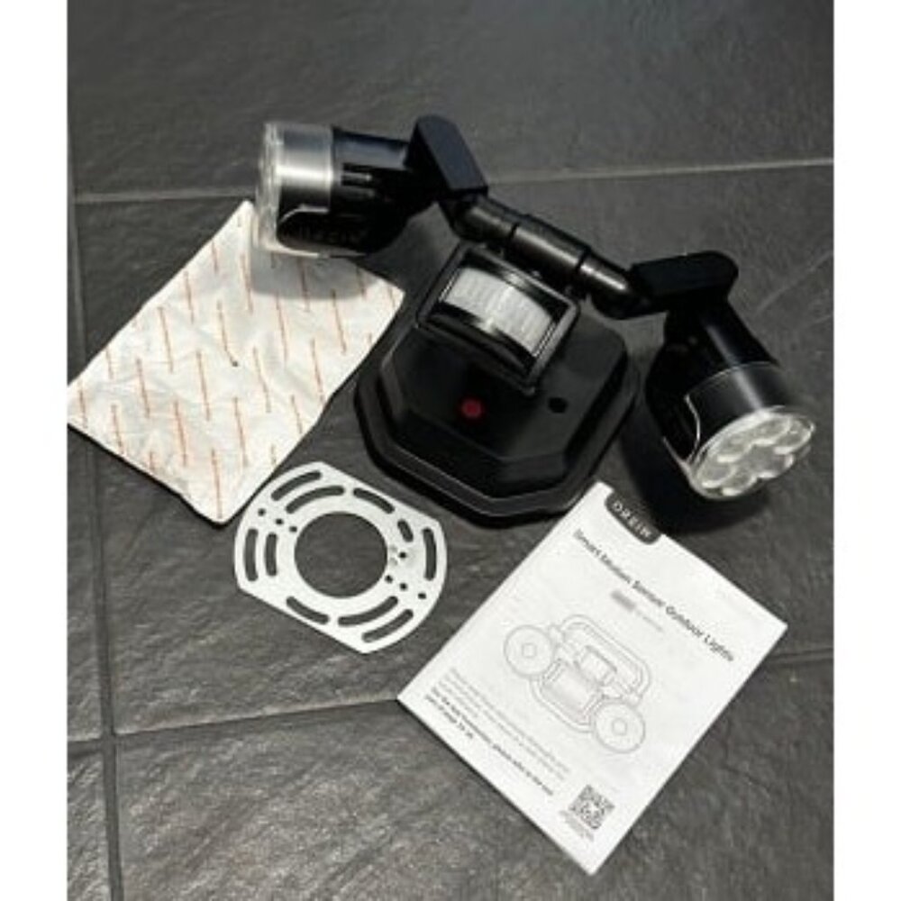 New Motion Sensor Outdoor Lights, 450° Superwide Adjustment Dimmable Dusk